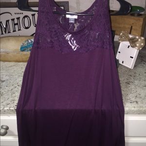 Plum colored tank top